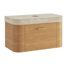 Siena 900mm Fluted Wall Hung Single Vanity